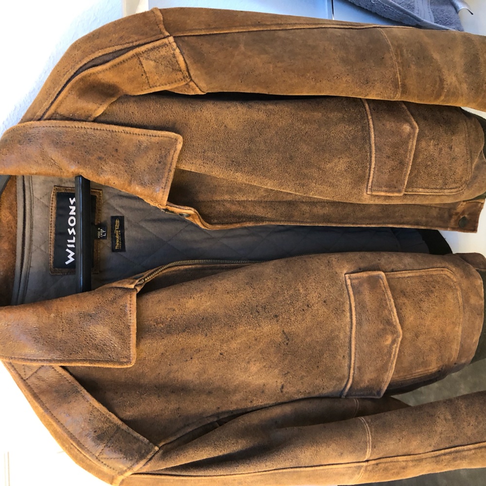 Wilson Leather bomber jacket size LT